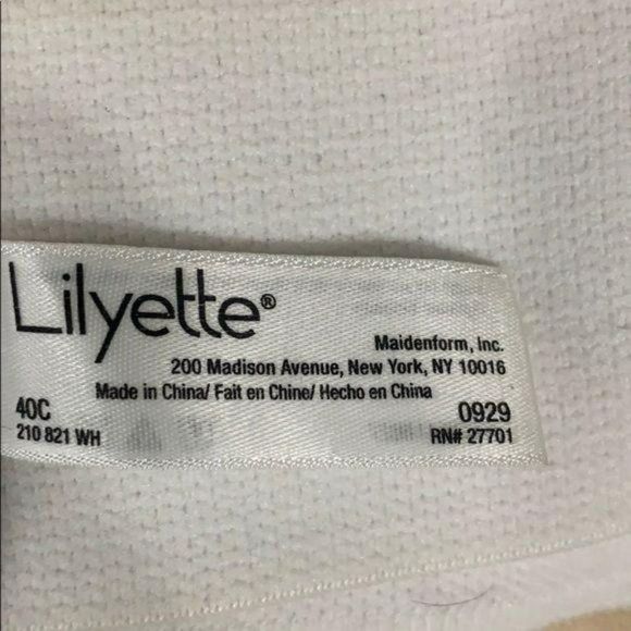 Lilyette Womens Strapless‎ Convertible Bra 40C White Seamless Lightly Lined Full - Picture 10 of 12